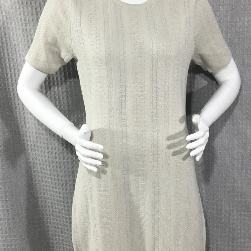 Birch NY Women’s cream/beige snug dress SZL #596